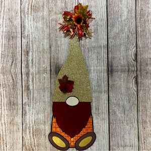 Handmade wooden fall autumn gnome decor